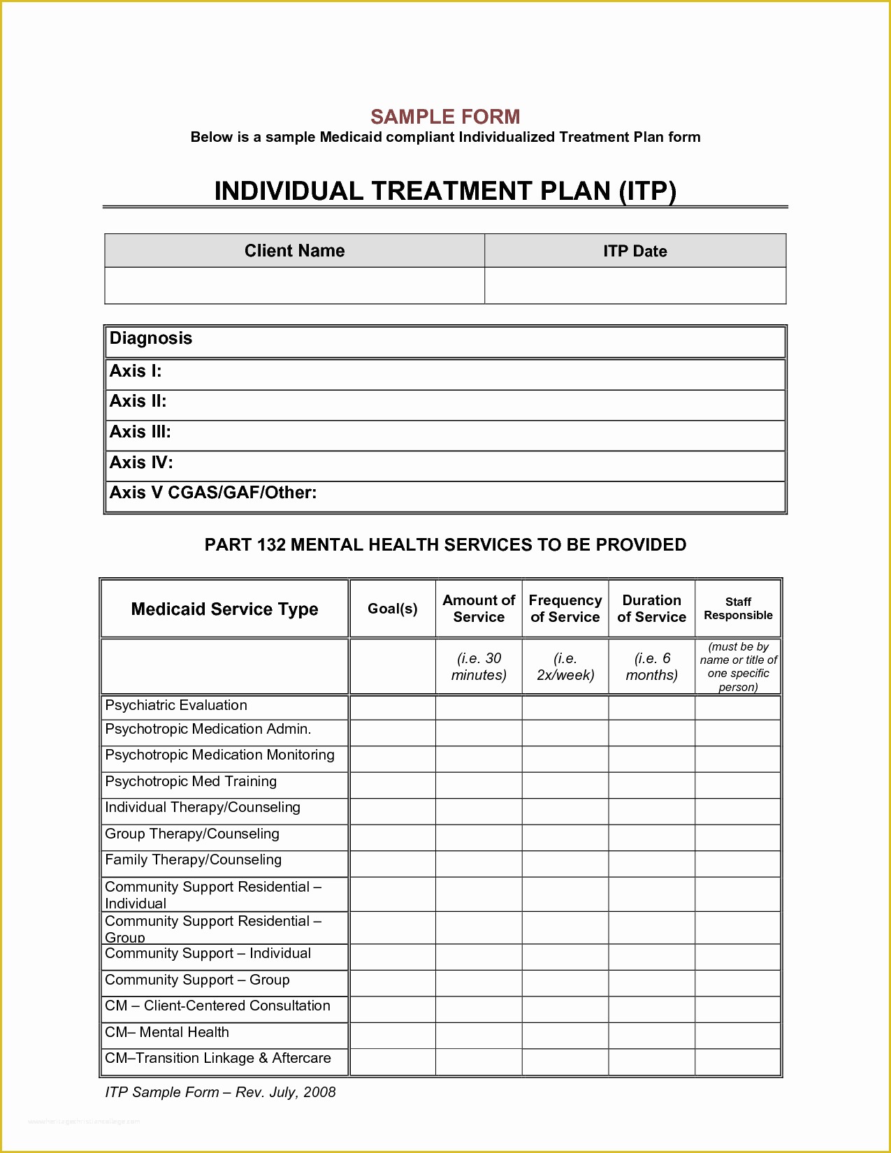 Free Counseling forms Templates Of 4 Free Treatment Plan Templates Excel Pdf formats