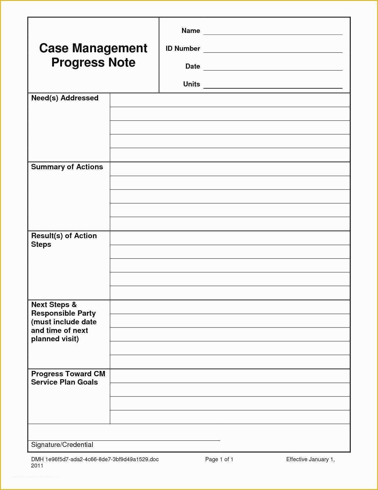 Free Counseling forms Templates Of New Counseling Progress Notes form