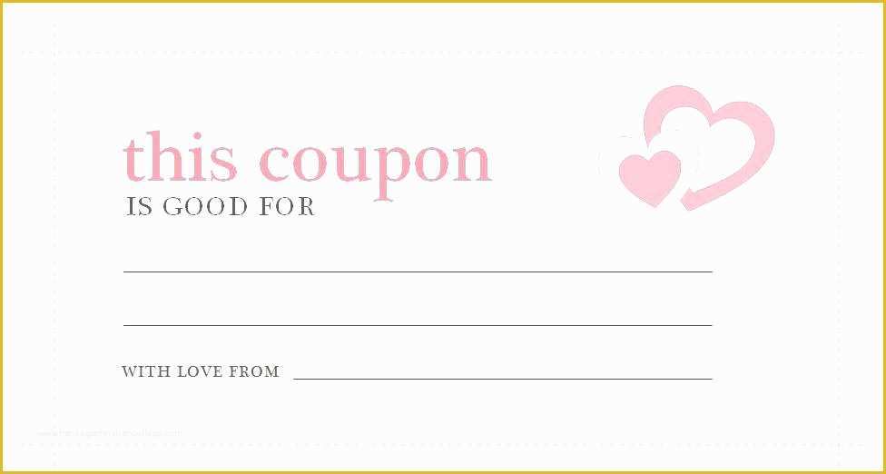 Free Coupon Template Of Coupon Template