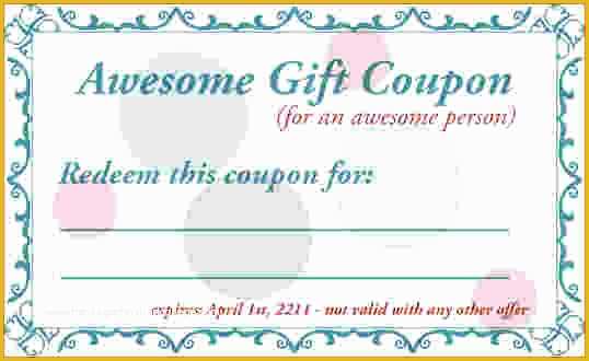 Free Coupon Template Word Of 13 Coupon Template Word