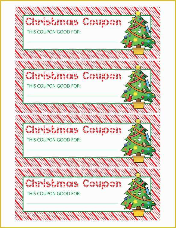 Printable Christmas Coupon Template