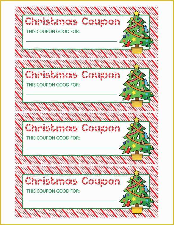 Free Coupon Template Word Of 35 Christmas Coupon Templates Psd Doc Apple Pages