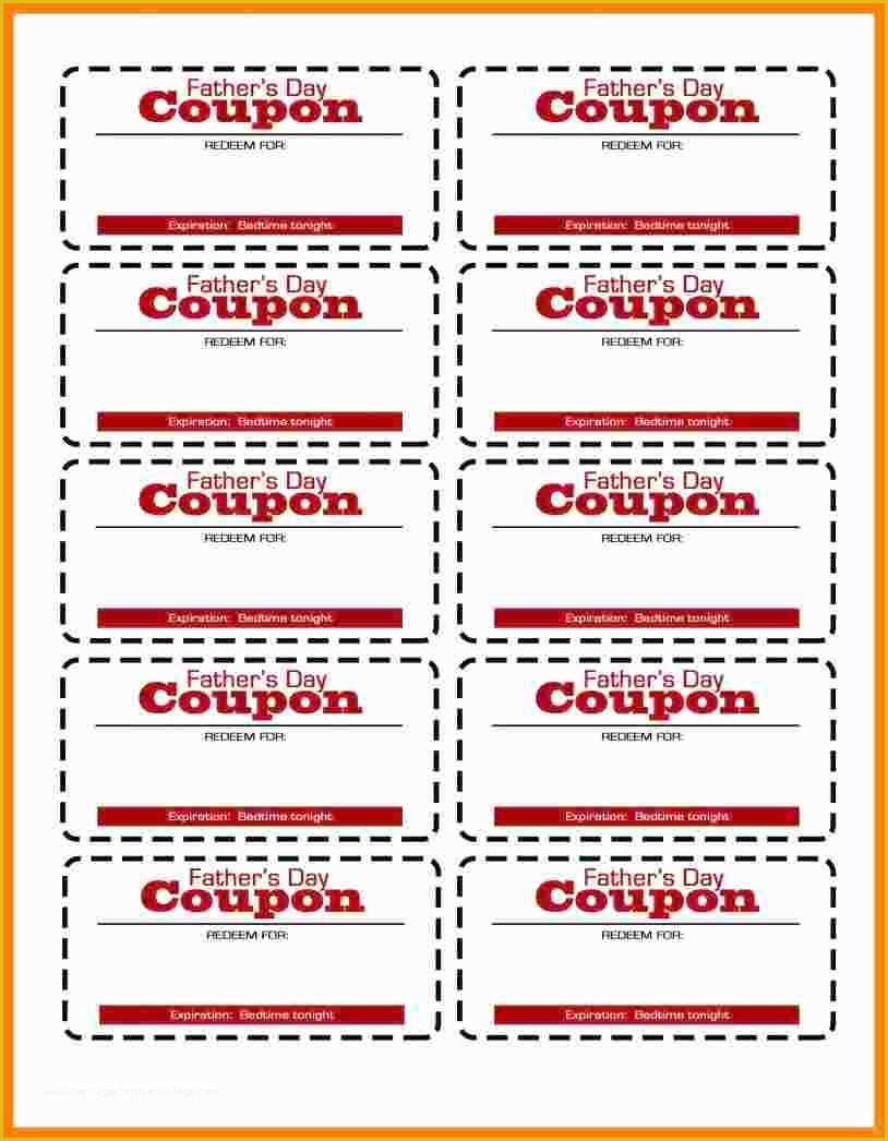 Free Coupon Template Word Of 5 Free Coupon Template Word