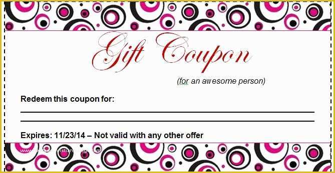 Free Coupon Template Word Of 35 Christmas Coupon Templates Psd Doc