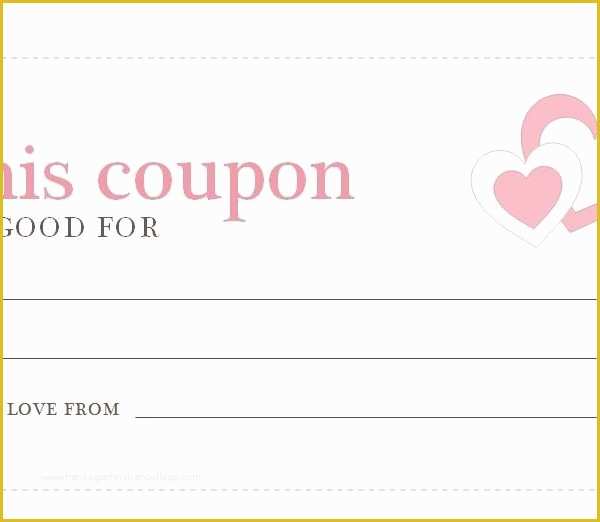 Free Coupon Template Word Of Blank Coupon Template Printable – Yun56 Throughout Love