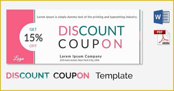 Free Coupon Template Word Of Blank Coupon Templates – 26 Free Psd Word Eps Jpeg