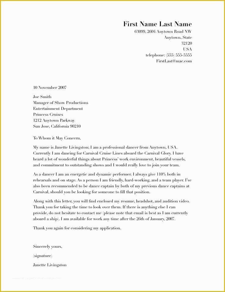 Free Cover Letter Template Of 25 Unique Free Cover Letter Examples Ideas On Pinterest