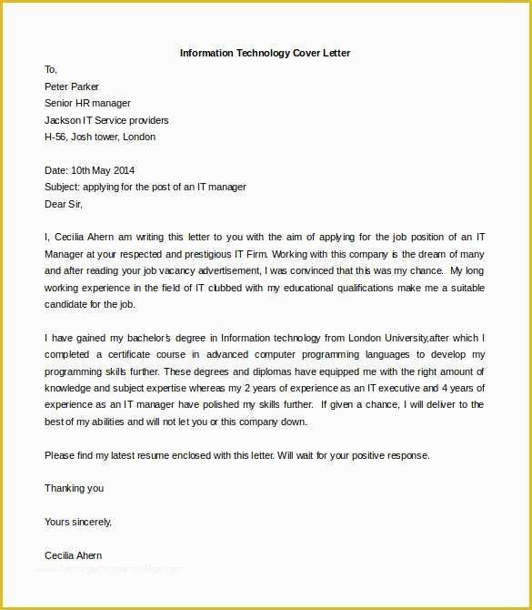 Free Cover Letter Template Of 55 Cover Letter Templates Pdf Ms Word Apple Pages
