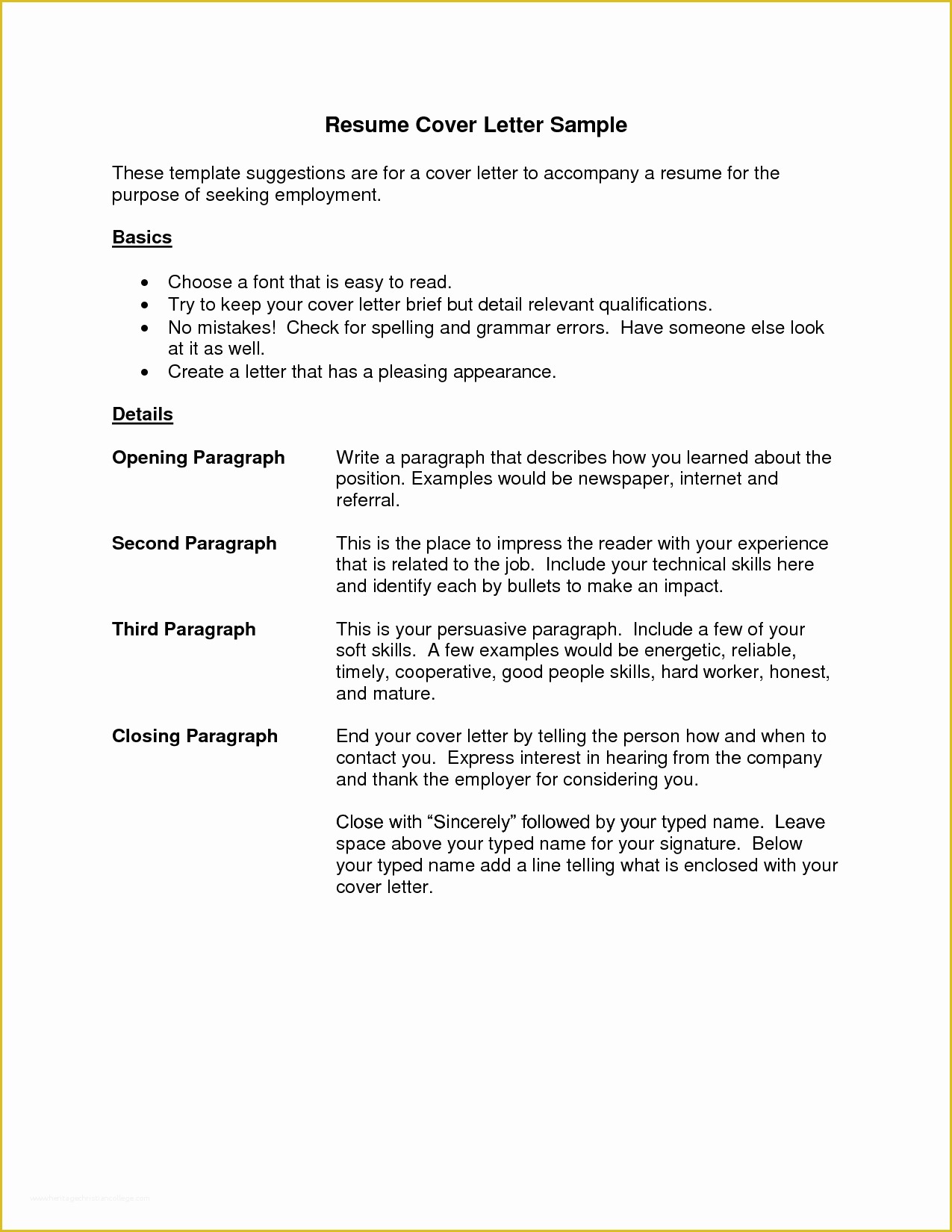 Free Cover Letter Template Of Cover Letter Resume Best Templatesimple Cover Letter