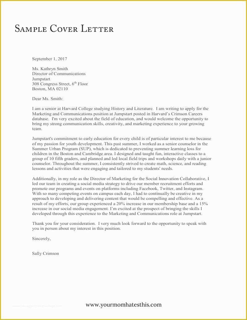 Free Cover Letter Template Of Download Cover Letter Professional Sample Pdf Templates