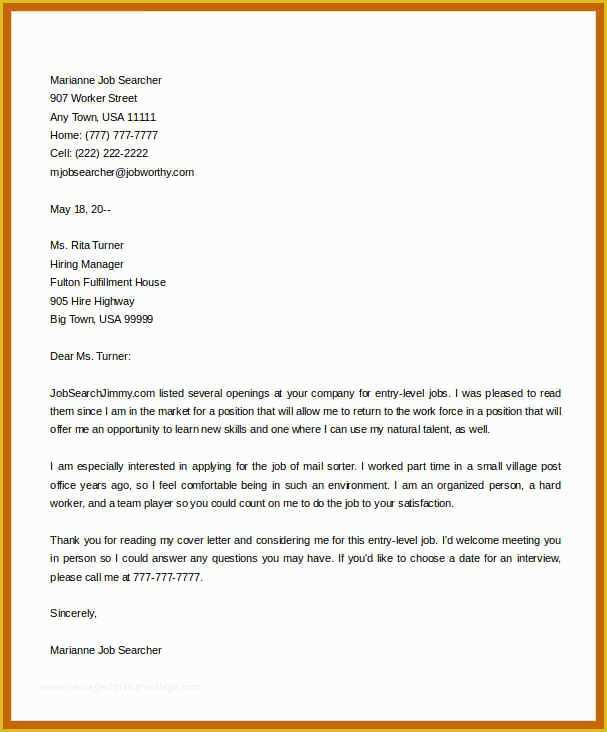 Free Cover Letter Template Word Download Of 6 7 Basic Cover Letter Template