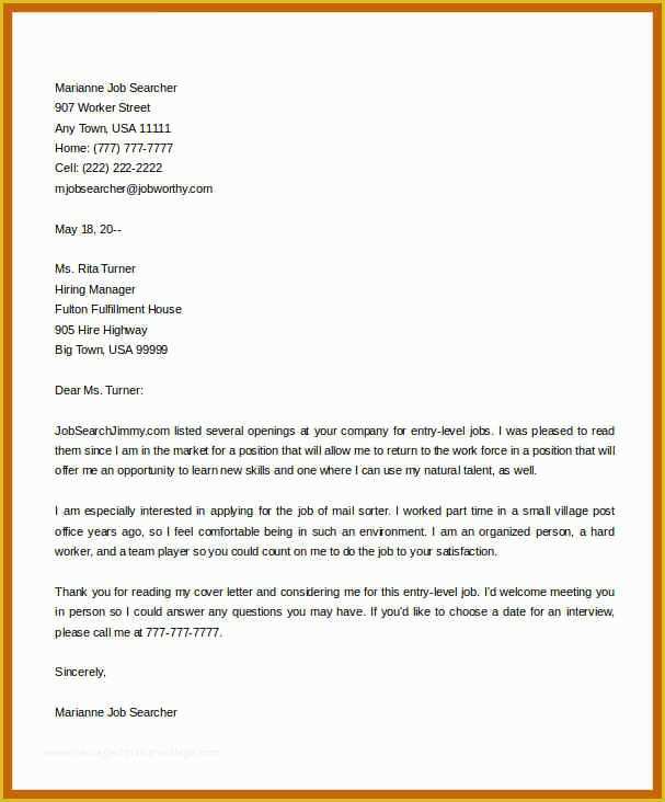 Free Cover Letter Template Word Download Of 6 7 Basic Cover Letter Template