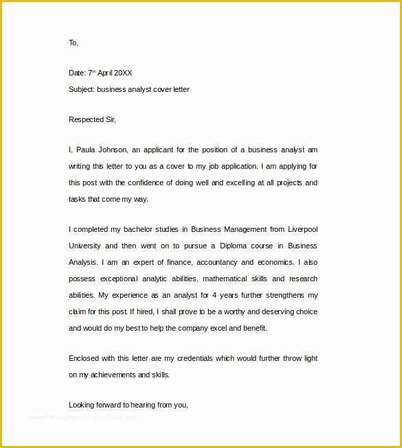 53 Free Cover Letter Template Word Download