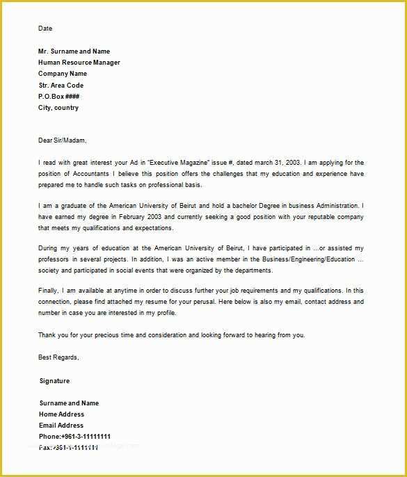 Free Cover Letter Template Word Download Of Letter Templates – 30 Free Word Excel Pdf Psd format