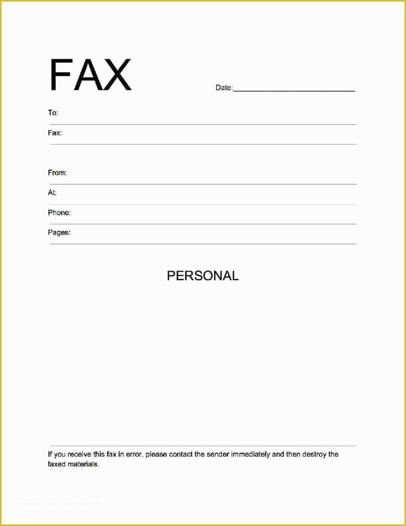 Free Cover Page Templates Of Free Fax Cover Sheet Template Download