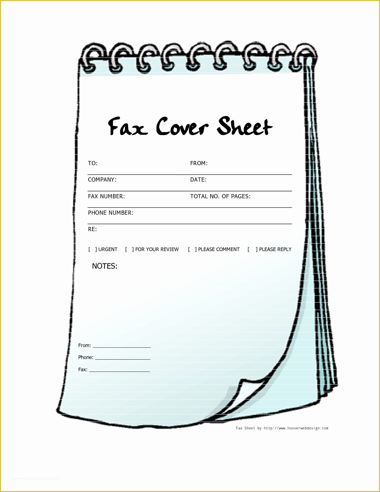 Free Cover Page Templates Of Free Printable Fax Cover Sheets