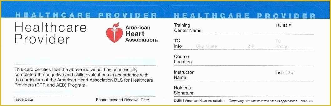 Free Cpr Card Template Of American Heart association Cpr Card Template
