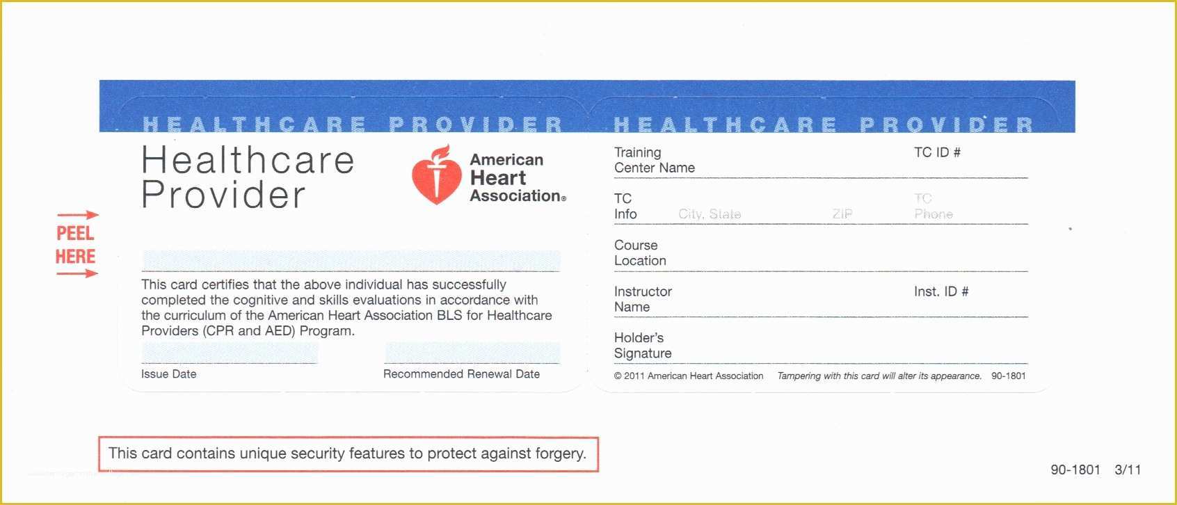 Free Cpr Card Template Of American Heart association Cpr Card Template