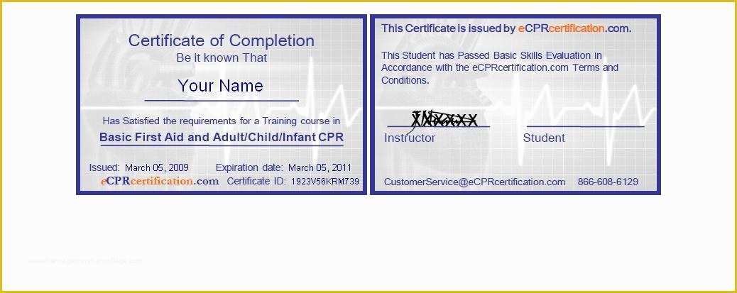 Free Cpr Card Template Of Cpr Card Template F Resume