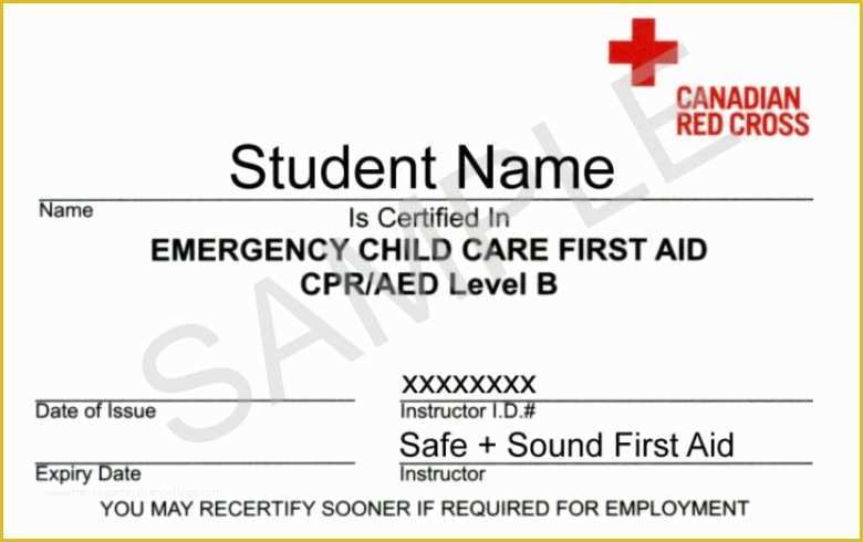 Free Cpr Card Template Of Fake American Red Cross Certification Template