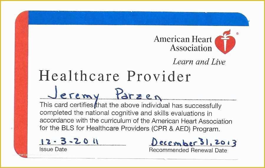 Free Cpr Card Template Of Fake American Red Cross Certification