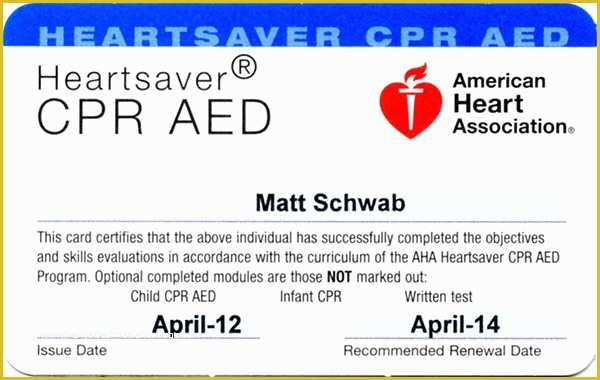 Free Cpr Card Template Of Fake American Red Cross Certification