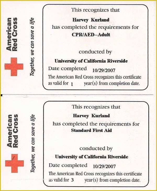 Free Cpr Card Template Of Replace Lost American Red Cross Cpr Card