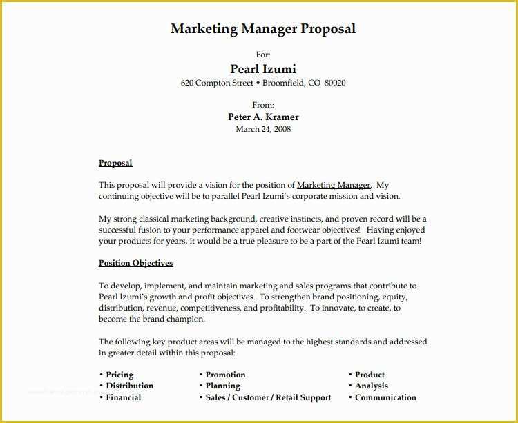 Free Creative Proposal Template Of 20 Job Proposal Templates Free Word Doc Excel