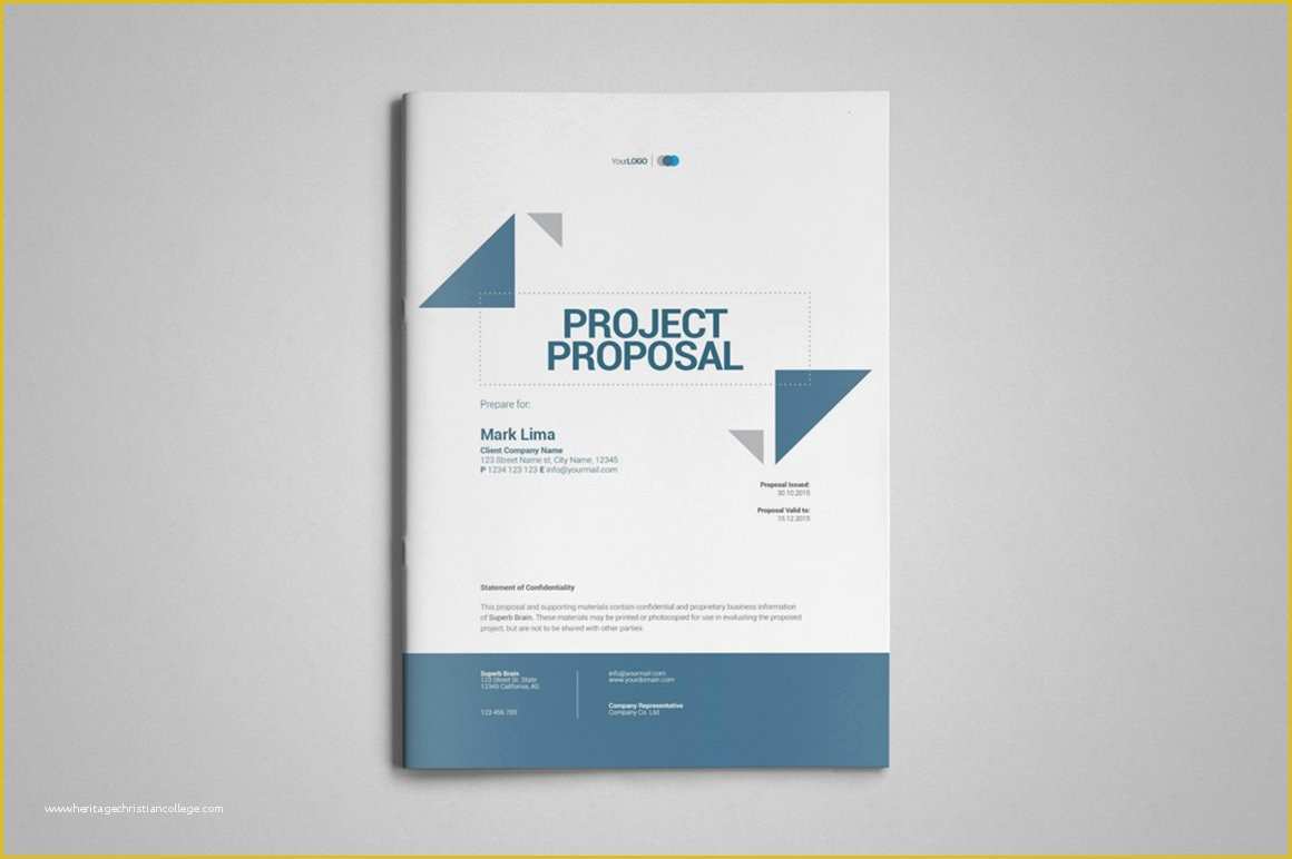 Free Creative Proposal Template Of A4 Project Proposal Template Brochure Templates