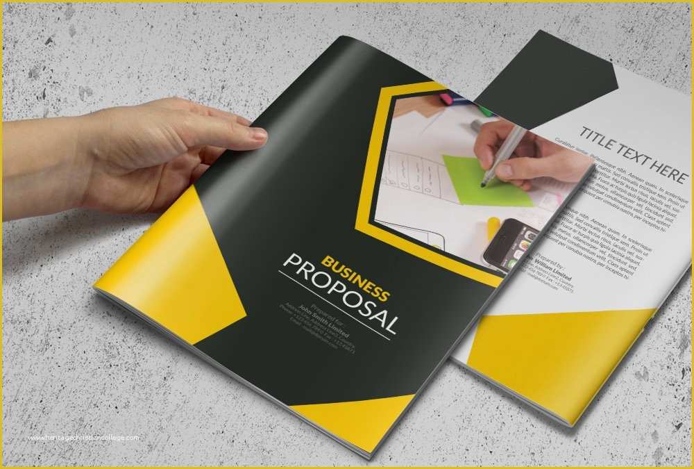 Free Creative Proposal Template Of Business Proposal or Brochure Brochure Templates