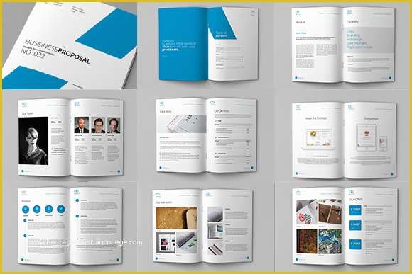 Free Creative Proposal Template Of Clean Proposal & Brief Template Brochure Templates On