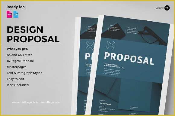 Free Creative Proposal Template Of Design Proposal Brochure Templates Creative Market