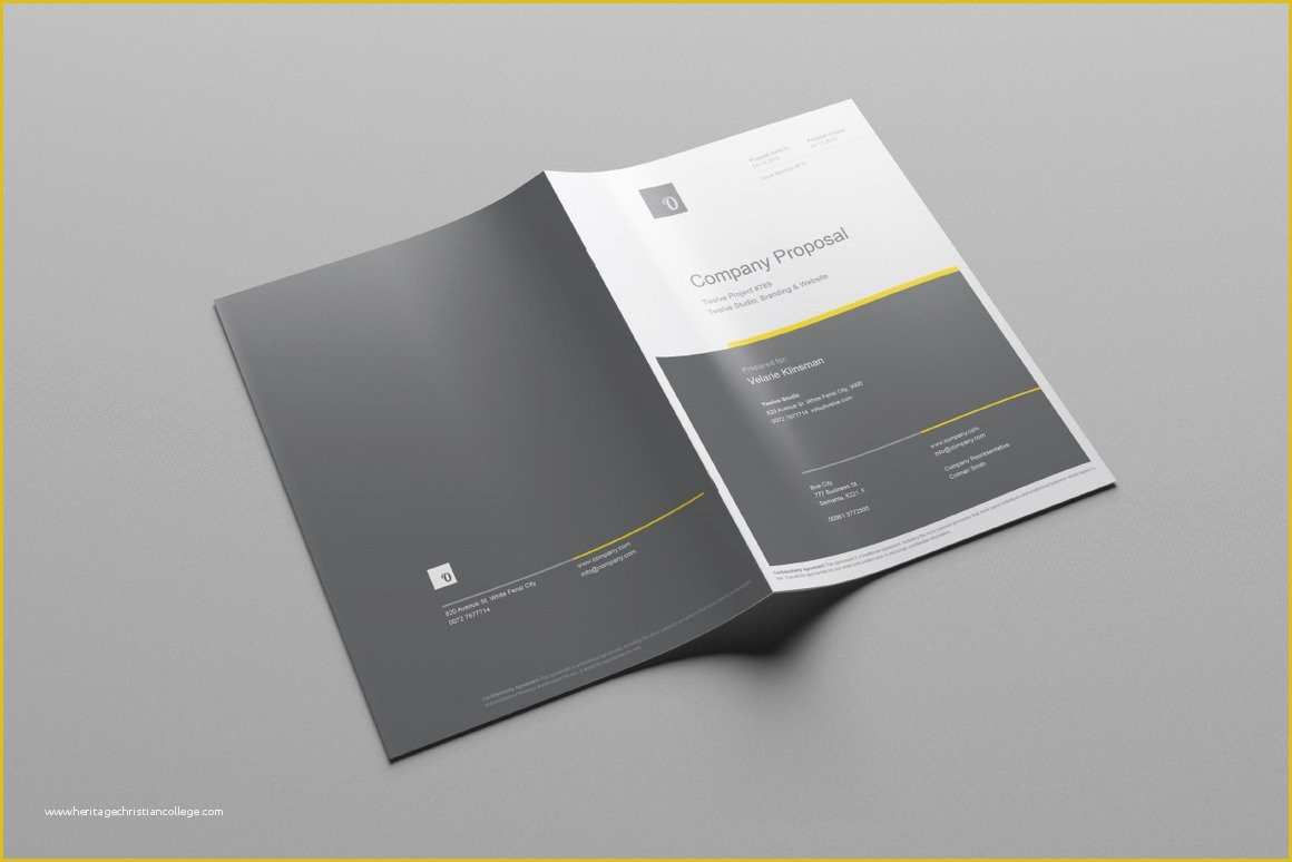 Free Creative Proposal Template Of Pany Proposal Brochure Template Brochure Templates