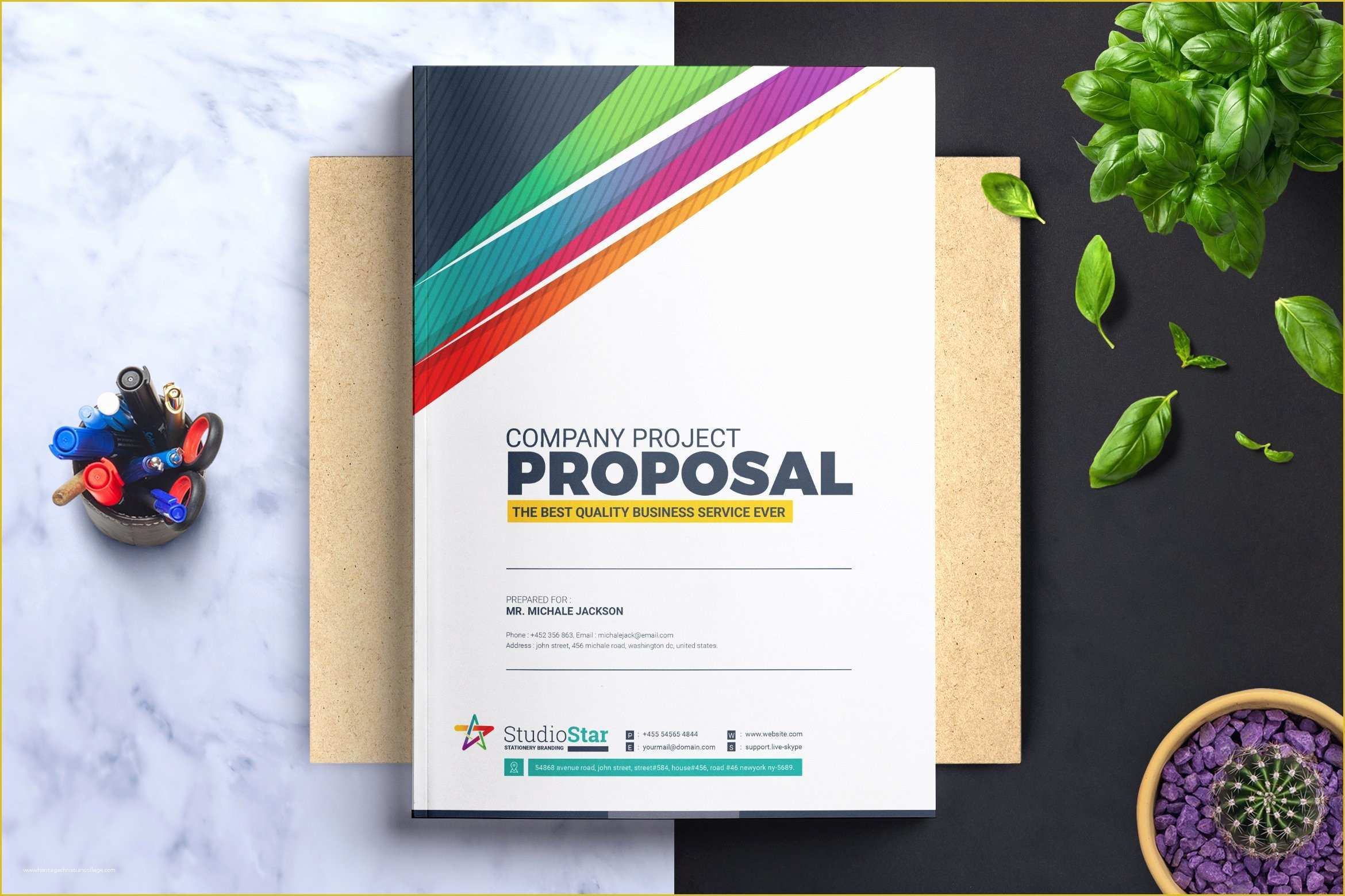 Free Creative Proposal Template Of Project Proposal Template Brochure Templates Creative