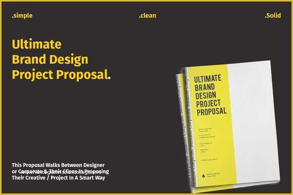 Free Creative Proposal Template Of Ultimate Brand Design Proposal Stationery Templates On