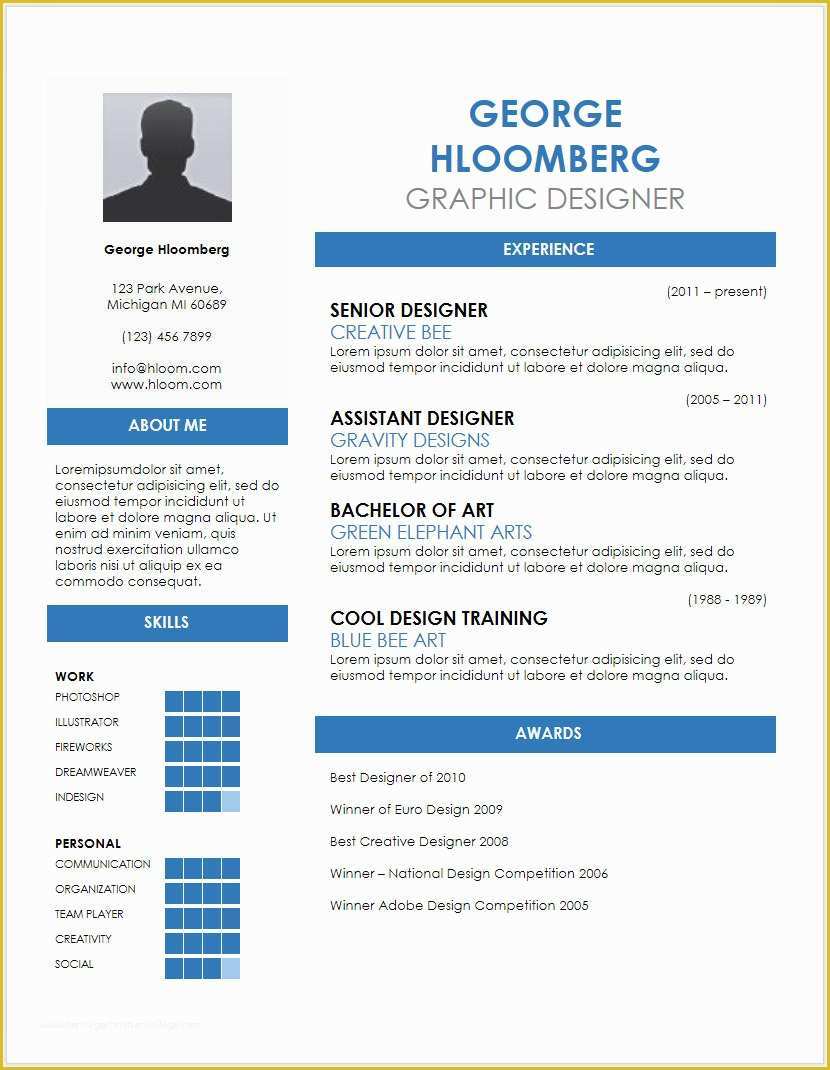 Free Creative Resume Template Doc Of 12 Free Minimalist Professional Microsoft Docx and Google