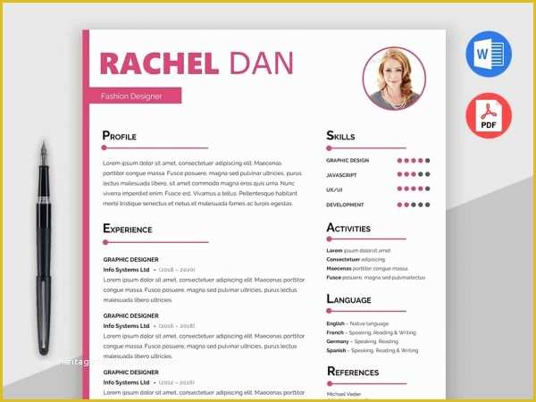 Free Creative Resume Template Doc Of [2018] Free Resume Templates Ms Word Pdf Download In 1 Minute