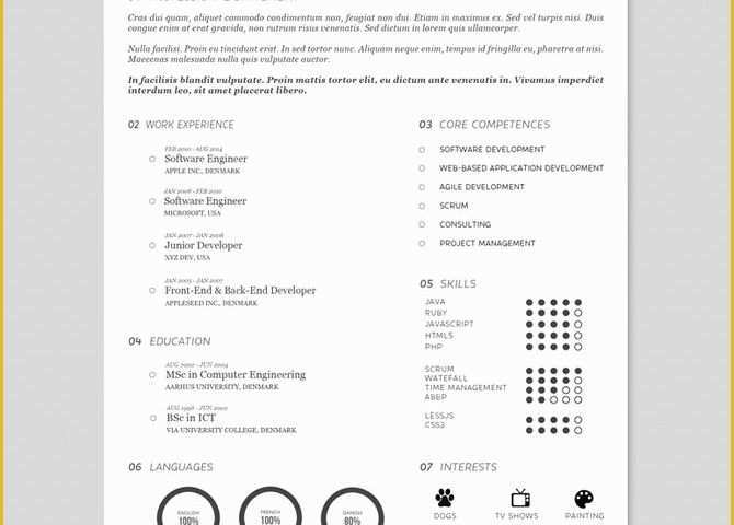 Free Creative Resume Template Doc Of 40 Best 2018 S Creative Resume Cv Templates