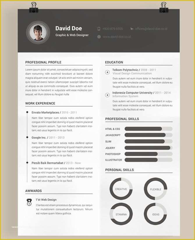 Free Creative Resume Template Doc Of 40 Best Free Resume Templates 2017 Psd Ai Doc