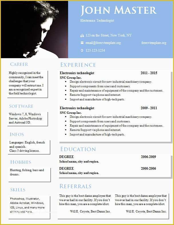 Free Creative Resume Template Doc Of Creative Design Resume Templates 813 – 819 – Free Cv