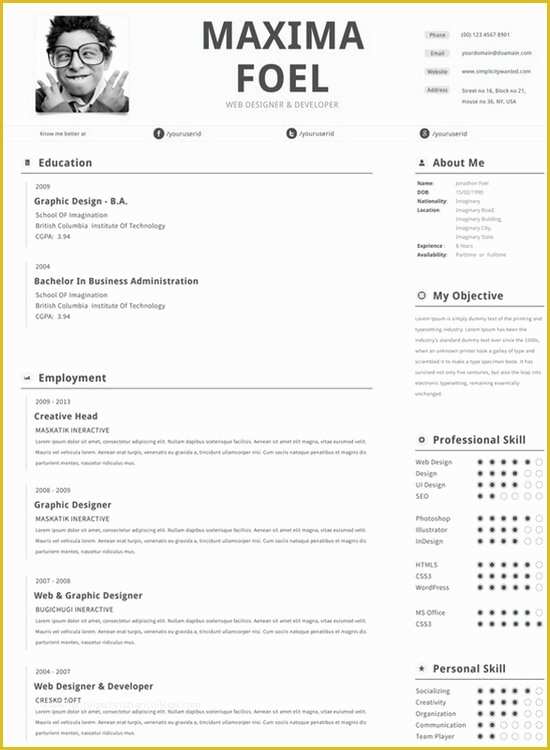 Free Creative Resume Template Doc Of Download 35 Free Creative Resume Cv Templates Xdesigns