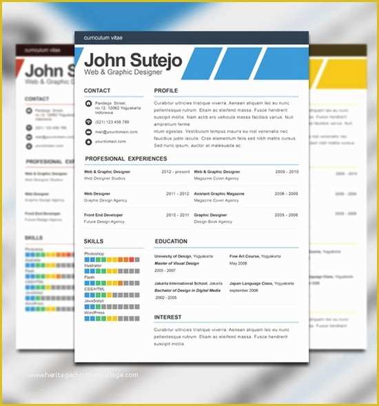 Free Creative Resume Template Doc Of Download 35 Free Creative Resume Cv Templates Xdesigns