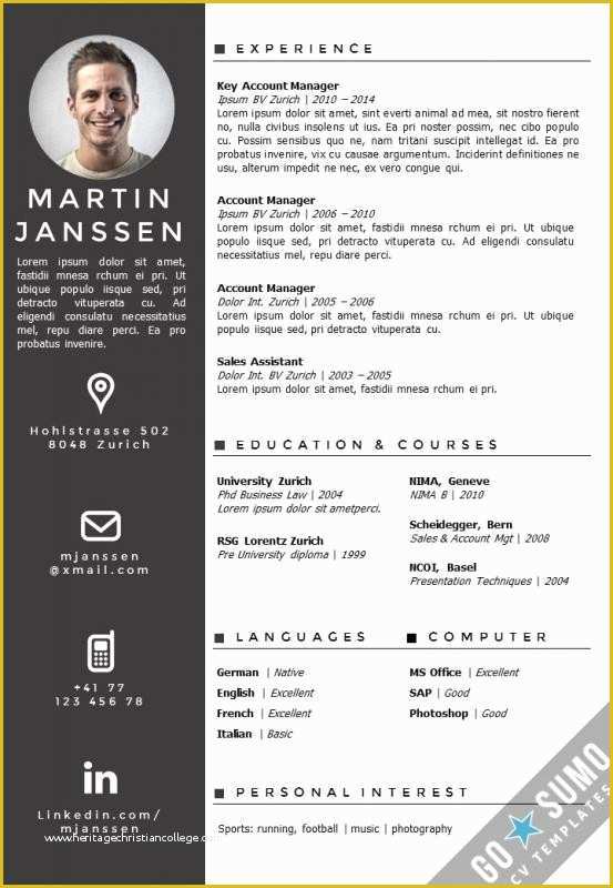 Free Creative Resume Template Doc Of Free Creative Resume Template Doc German 25 Best Cv Ideas