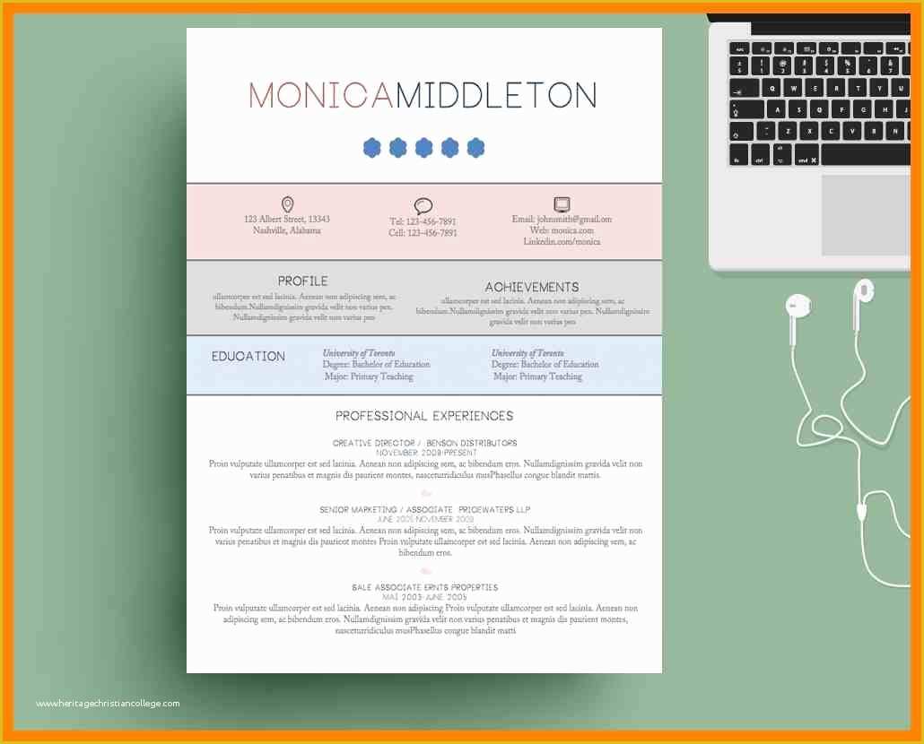 Free Creative Resume Templates for Mac Of 9 Creative Professional Resume