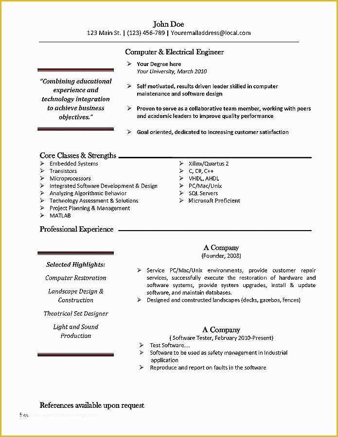 Free Creative Resume Templates for Mac Of Resume Template Word Mac Resume Template Word Mac