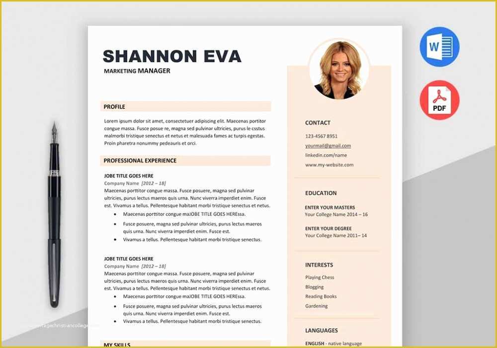 Free Creative Resume Templates Free Download Of Shine Free Creative Resume Template Microsoft Word