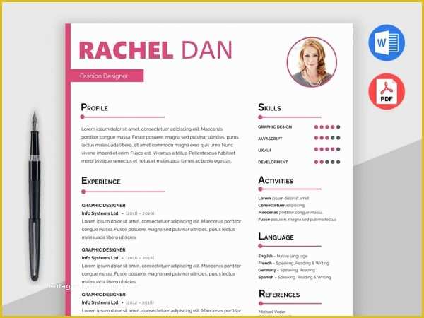 Free Creative Resume Templates Microsoft Word Of [2018] Free Resume Templates Ms Word Pdf Download In 1 Minute