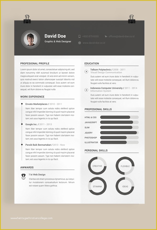 Free Creative Resume Templates Of 10 Free Resume Cv Templates Designs for Creative Media