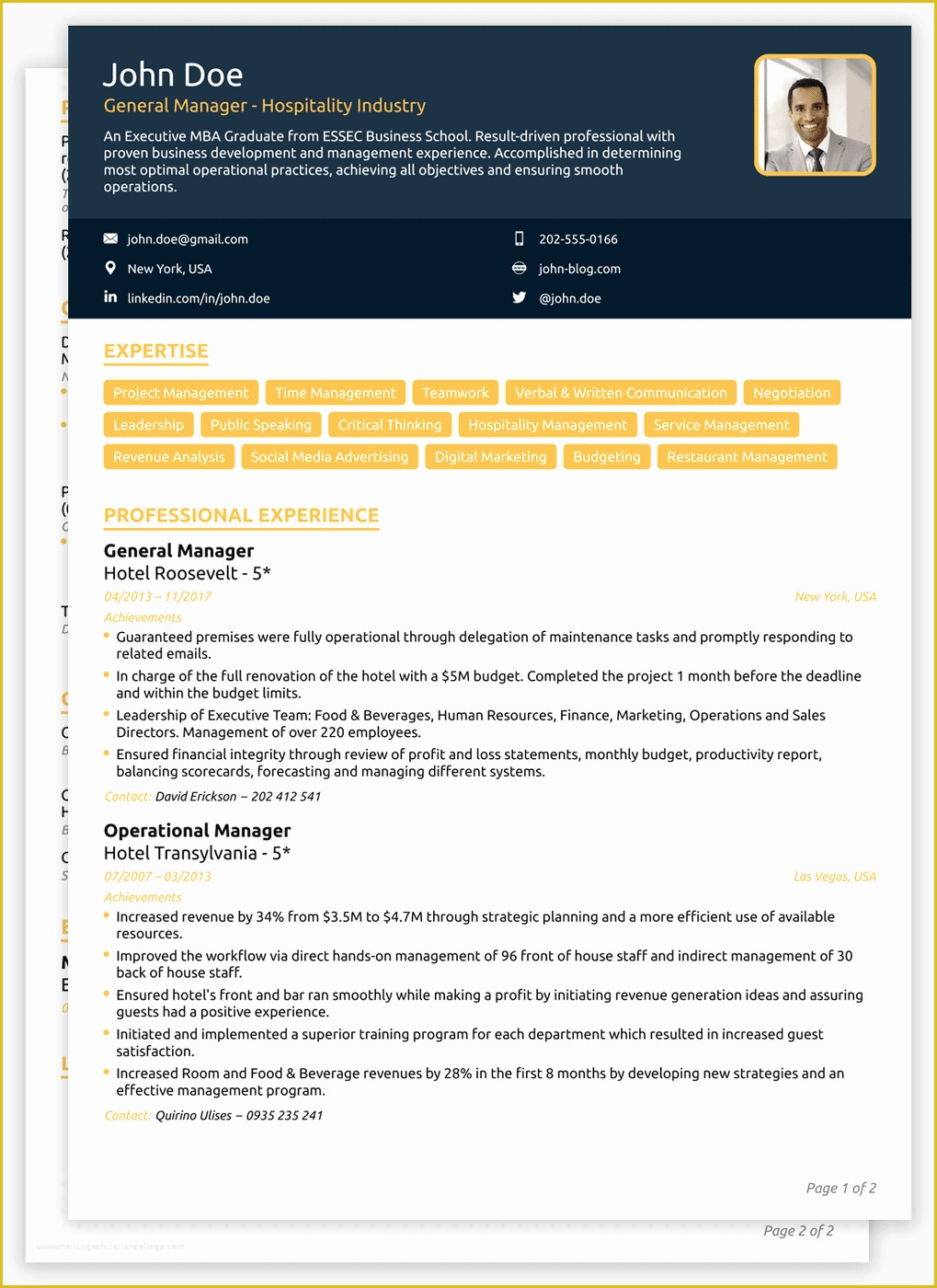 Free Creative Resume Templates Of 2018 Cv Templates [download] Create Yours In 5 Minutes