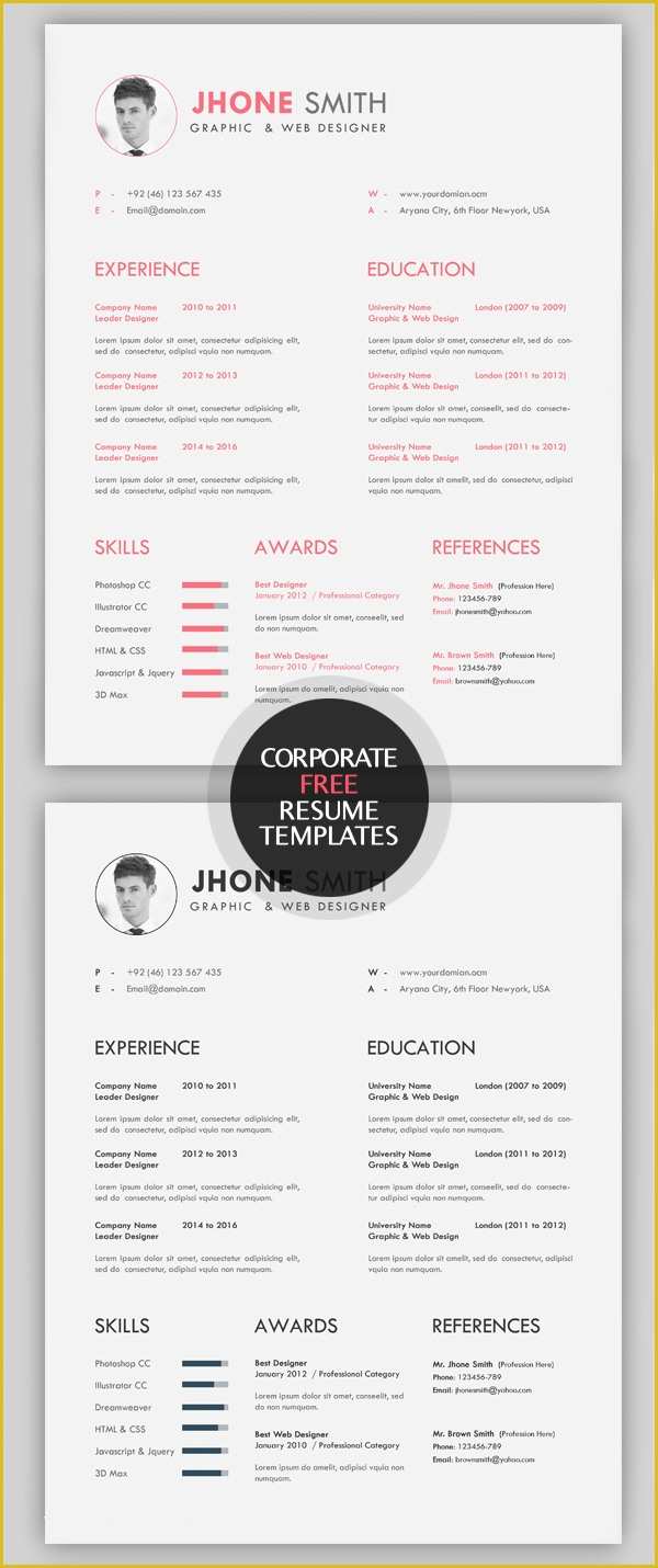 Free Creative Resume Templates Of 23 Free Creative Resume Templates with Cover Letter